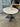 36” round dining table with metal base