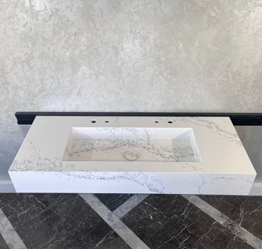 HANDCRAFTED CUSTOM COANTE CALACATTA RIVIERA SINK (QU-099)