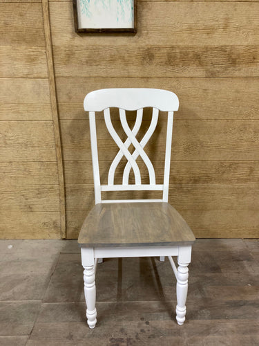 Wooden Whale Workshop lattice chair with intricate wooden lattice design and sturdy wooden frame.