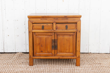 Small Antique Cedar Bedside Cabinet