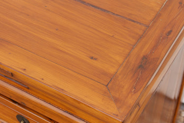 Small Antique Cedar Bedside Cabinet