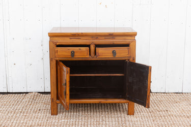 Small Antique Cedar Bedside Cabinet