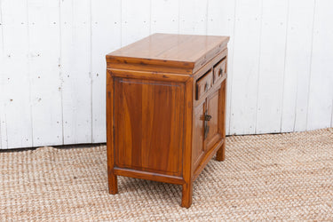 Small Antique Cedar Bedside Cabinet