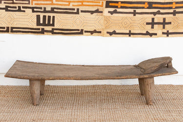 Handcarved Old Wooden Statement Senufo Bed