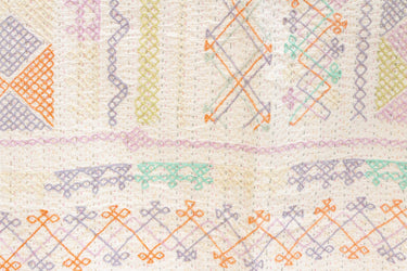 Global Eclectic Hand-stitched Cotton Kantha Bedcover