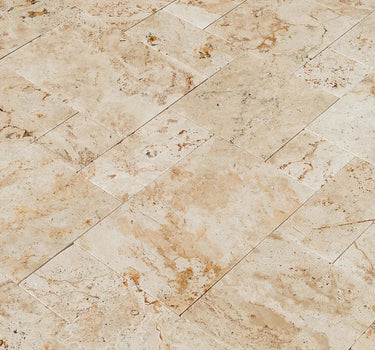 Travertine Light Antique Pattern Tumbled Pavers