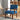 Linen Accent Chair Living Room Chair with Soft Padded Seat and Backrest-Blue