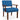 Linen Accent Chair Living Room Chair with Soft Padded Seat and Backrest-Blue