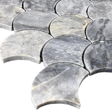 Luna Sky Marble Laguna on 12" x 12" Mesh Mosaic Tile