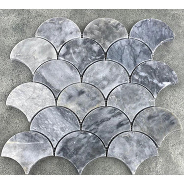 Luna Sky Marble Laguna on 12" x 12" Mesh Mosaic Tile