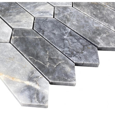 Luna Sky Marble Strada on 12" x 12" Mesh Mosaic Tile