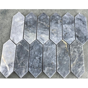 Luna Sky Marble Strada on 12" x 12" Mesh Mosaic Tile