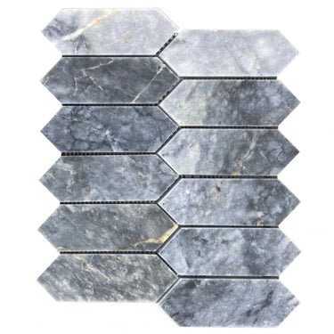 Luna Sky Marble Strada on 12" x 12" Mesh Mosaic Tile