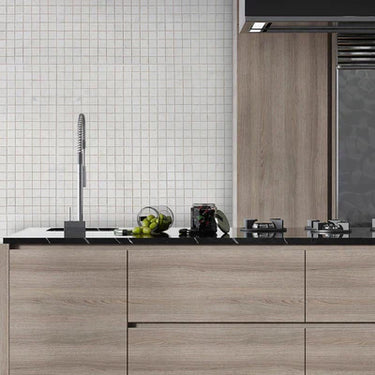 Palia White Dolomite Mosaic Tile 2"x 2" on 12" x 12" Mesh - Polished