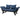 Navy/Black 3 In 1 Convertible Sofa Chaise Lounger Bed with 2 Large Pillows