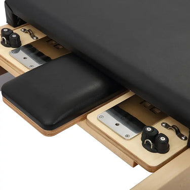 Napolie Clinical Plus Cadillac Pilates Reformer by Personal Hour, used for yoga, Pilates, and meditation exercises.