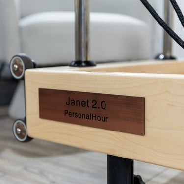 Personal Hour Janet Elite 2.0 foldable Pilates Reformer for full-body exercise and flexibility training.