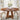 Farmhouse 47-inch Round Kitchen Dining Table in Vintage Brown Wood Finish