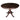 Round 36-inch Solid Wood Kitchen Dining Table in Rich Mocha