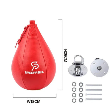 Inflatable boxing ball from 24 Hour Sport, a punching bag for enhanced boxing training and reflex practice.