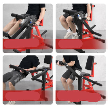 600lb Capacity Adjustable Leg Extension & Curl Machine