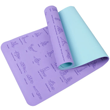 Durable non-slip exercise mat from 24 Hour Sport, ideal for yoga, Pilates, gymnastics, and general fitness workouts.