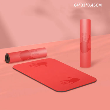 Compact Pilates mat from 24 Hour Sport, exercise mat for home and gym use, with a cushioned, non-slip surface.