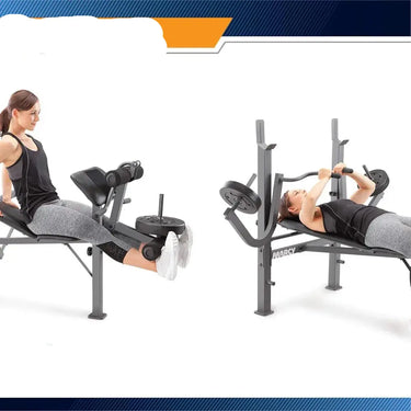 Adjustable Weight Bench with Leg and Arm Extensions
