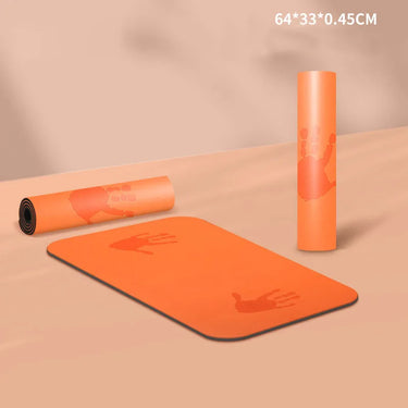 Compact 24 Hour Sport Pilates mat for home and gym, showing textured surface and thickness for comfortable exercise.