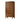Bedroom Wardrobe Cabinet Storage Armoire in Medium Brown Cherry Wood Finish