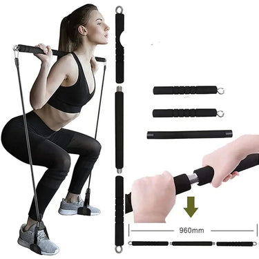 300lb Resistance Bands with Dumbbell Harness