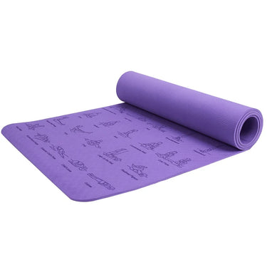 Durable 24 Hour Sport non-slip exercise mat suitable for yoga, Pilates, and gymnastics, shown on a clean floor.
