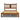 Queen Farmhouse Style Solid Wood Platform Bed Frame with Headboard in Walnut