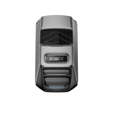 EcoFlow WAVE 3 portable air conditioner by NOVANEST showing compact design and control panel on a neutral background.