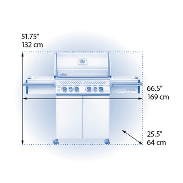 Patio Elegance Grill Prestige PRO 500 RSIB Gas Grill with Infrared Side and Rear Burners