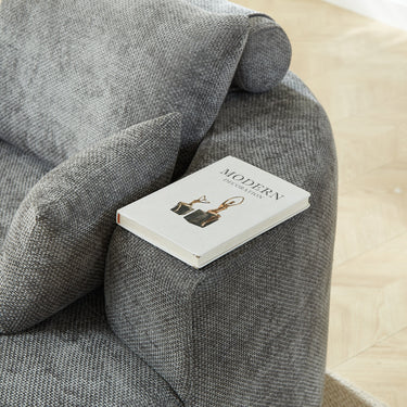 55'' Chenille Foam Single Swivel Chair