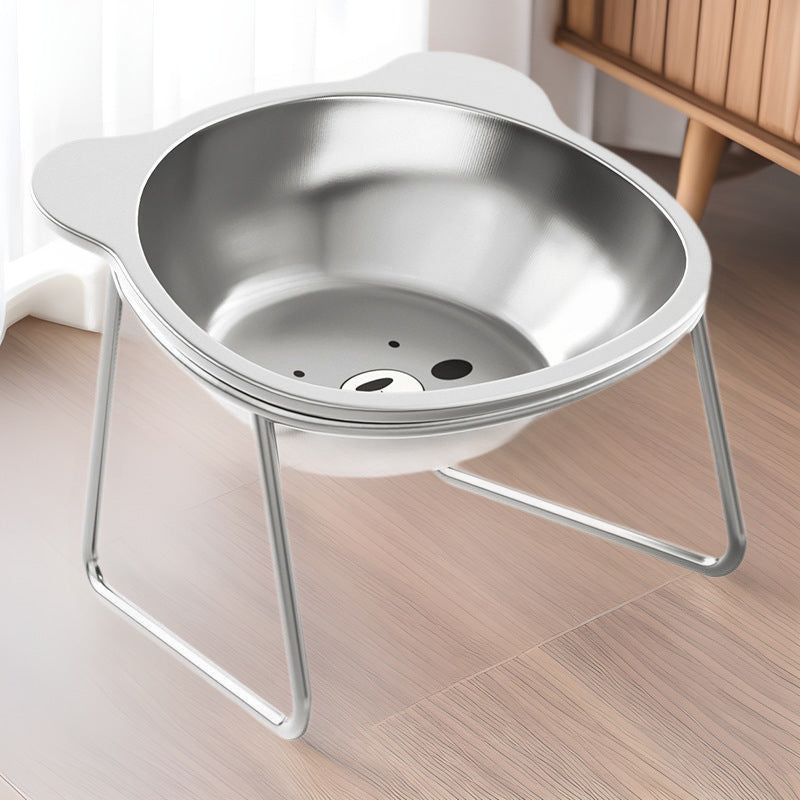 Stainless Steel Pet Height Increasing Neck Support Rack Cat Bowl – DIY ...