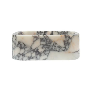 Calacatta Viola Marble Wall-mounted Natural Stone Rectangular Sink (W)12" (L)18" (H)7"