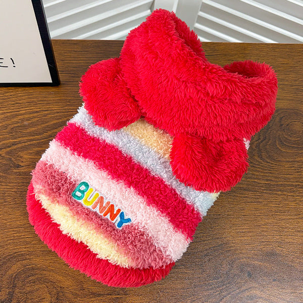 Thermal Vest With Fleece Lining Rainbow-colored Dog Clothing