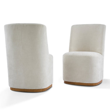 Set of two modern indoor dining chairs by HouseOfZazla with sleek design and comfortable seating for dining rooms.