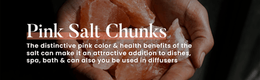 Flooring-grade Himalayan salt chunks from Black Tai Salt Co., 1-3 inches, natural pink salt with textured, crystalline surface.
