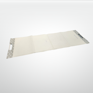 Handcrafted leather luxury fitness mat from PlayMakar, designed for yoga and exercise, with visible textured surface and stitching details.