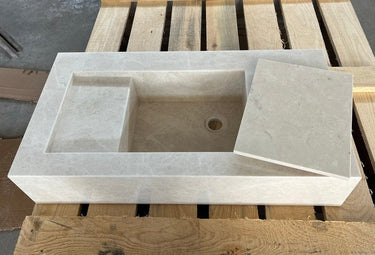 Custom Marble Sink Light Pearl (NS-049)