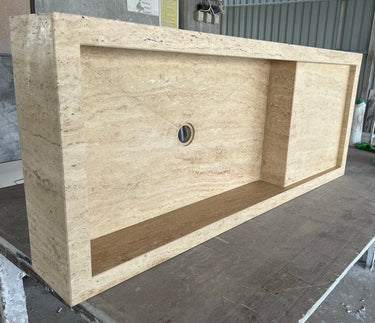 Custom Travertine Sink (TR-089)