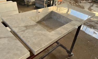 Custom Cyrstal Ice Polished Porcelain Sink (ES-057)