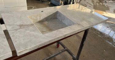 Custom Cyrstal Ice Polished Porcelain Sink (ES-057)