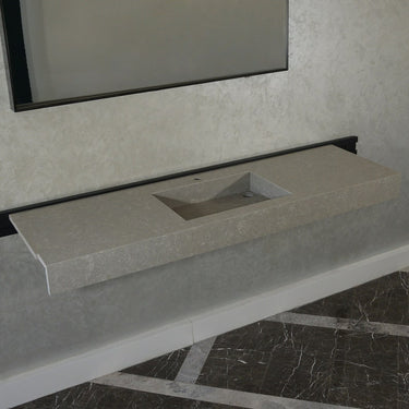 HANDCRAFTED CUSTOM GRAY QUARTZ SINK (QU-099)