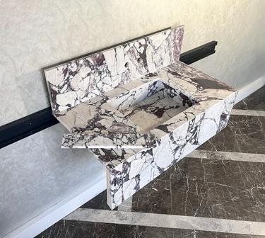 HANDCRAFTED CALACATTA VIOLA MARBLE SINK (NS-095)