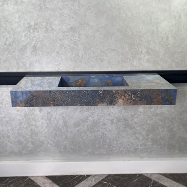 HANDCRAFTED THUNDERSTORM HIGH ENGINEERED STONE SINK (ES-043)