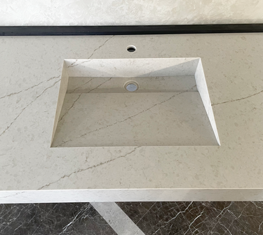 HANDCRAFTED CUSTOM DOUBLE QUARTZ SINK (QU-086)